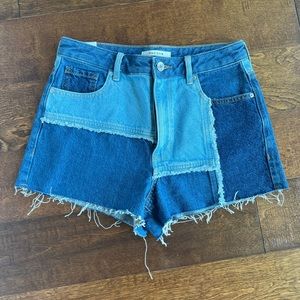Pacsun multicolor jean shorts. Small.